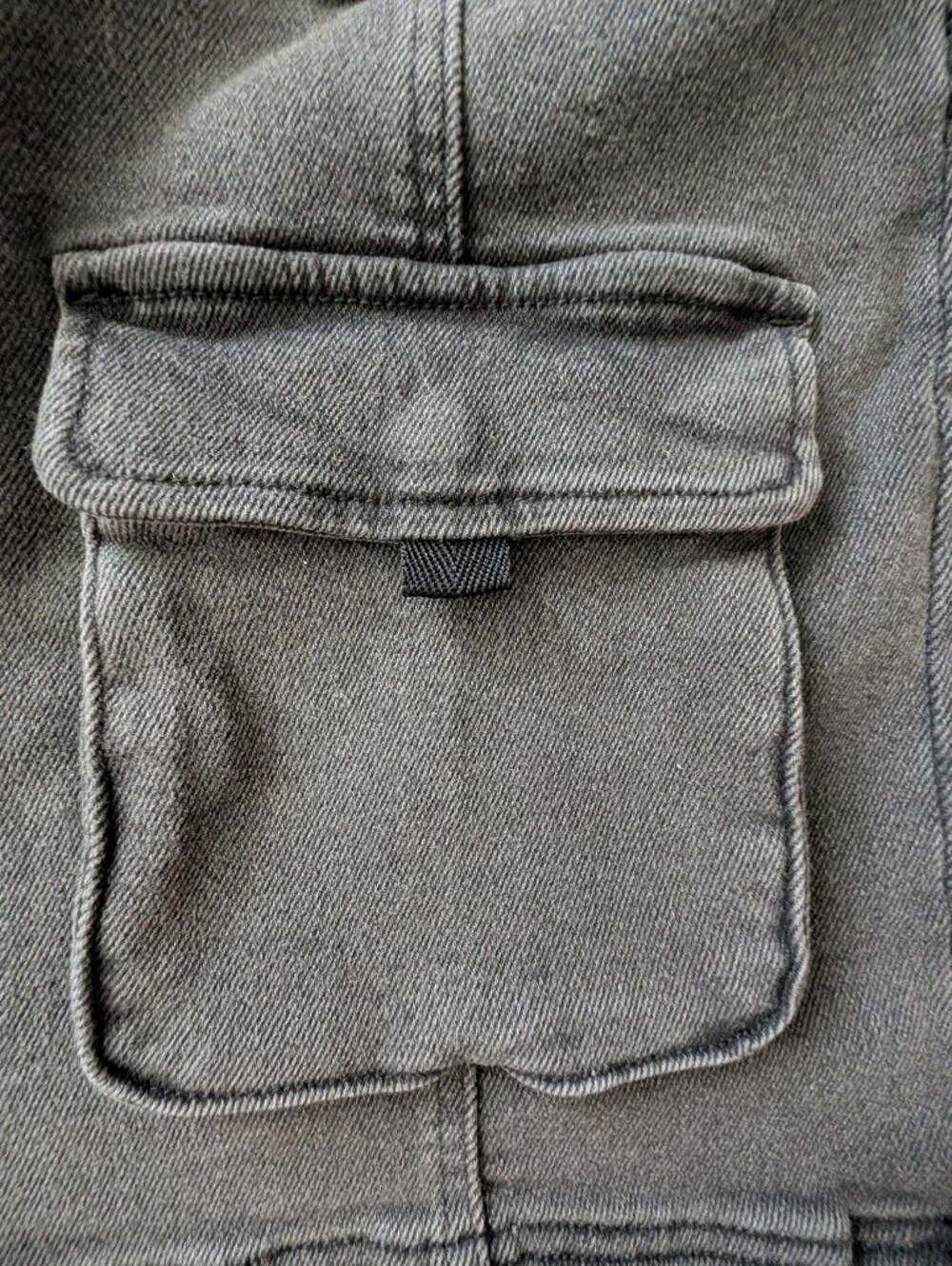 Women's Black Cargo Pocket Mini Shirt - Picture 6 of 7
